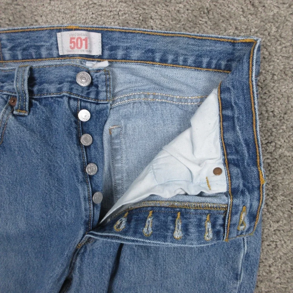 Vintage Levis Jeans Mens 32x30 Blue 501 Button Fly‎ Original Denim Pants Y2K